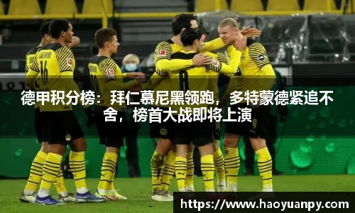 德甲积分榜：拜仁慕尼黑领跑，多特蒙德紧追不舍，榜首大战即将上演