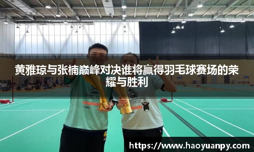 黄雅琼与张楠巅峰对决谁将赢得羽毛球赛场的荣耀与胜利